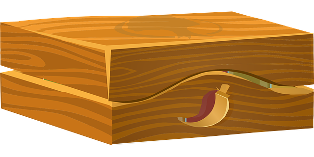 Free download Box Wooden Golden - Free vector graphic on Pixabay free illustration to be edited with GIMP free online image editor
