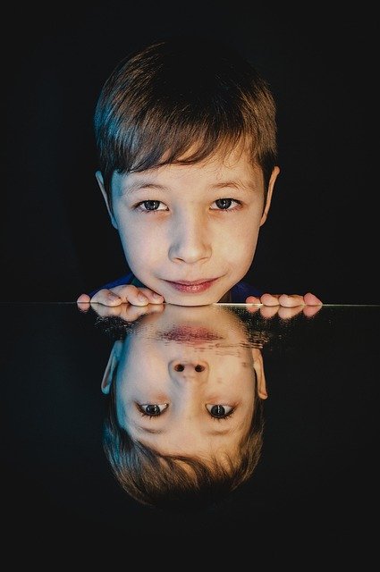 Free download boy baby smile reflection kids free picture to be edited with GIMP free online image editor