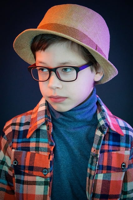 Free download boy child portrait hat glasses free picture to be edited with GIMP free online image editor