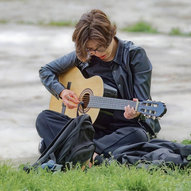 Free download boy guitar glasses teenager free picture to be edited with GIMP free online image editor