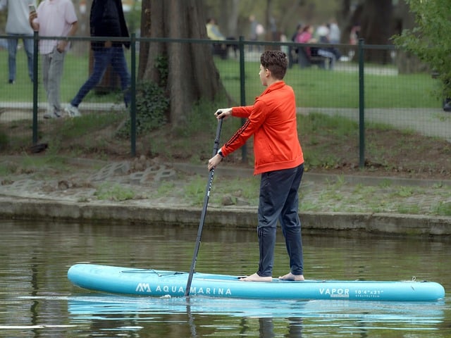 Free download boy rowing kayak boat water lake free picture to be edited with GIMP free online image editor