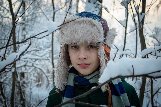 Free graphic boy winter portrait hat kids to be edited by GIMP free image editor by OffiDocs