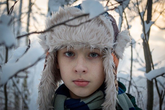 Free download boy winter portrait hat teen baby free picture to be edited with GIMP free online image editor