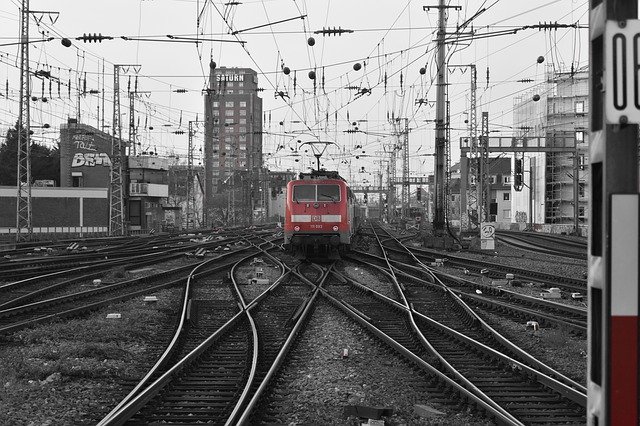 Free download Br111 Blackandwhite Redtrain Local -  free free photo or picture to be edited with GIMP online image editor