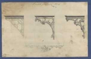 Free download Brackets for Marble Slabs, in Chippendale Drawings, Vol. I free photo or picture to be edited with GIMP online image editor