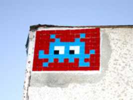Free download brand-new-space-invader-close-up free photo or picture to be edited with GIMP online image editor