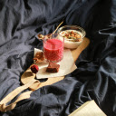 Breakfast of Food on a Wooden Chopping Board  screen for extension Chrome web store in OffiDocs Chromium