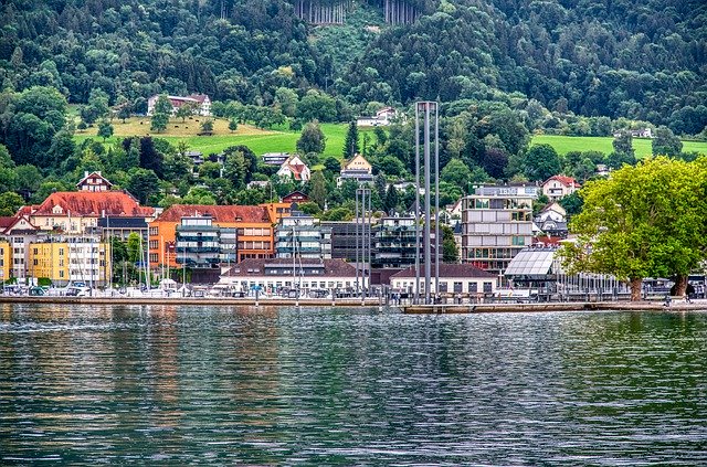 Gratis download Bregenz Port Lake Constance - gratis foto of afbeelding om te bewerken met GIMP online afbeeldingseditor