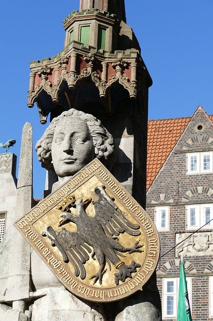 Unduh gratis Monumen Bremen Roland - foto atau gambar gratis untuk diedit dengan editor gambar online GIMP
