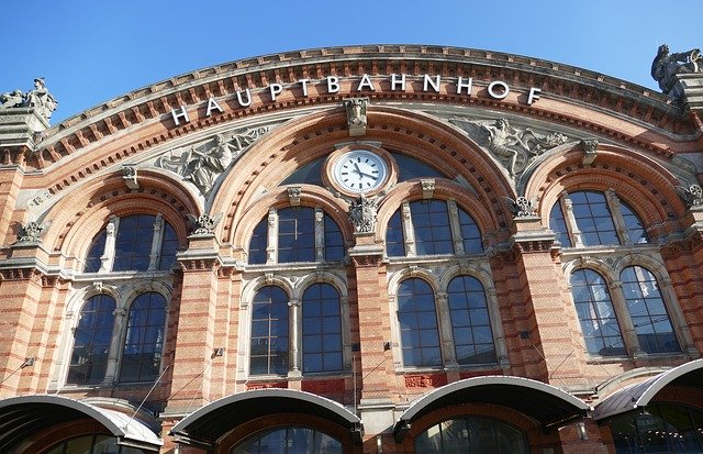 Free download Bremen Railway Station -  free photo or picture to be edited with GIMP online image editor