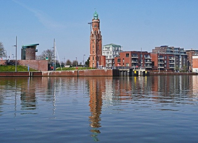 Free download Bremerhaven Lighthouse Landmark -  free photo or picture to be edited with GIMP online image editor