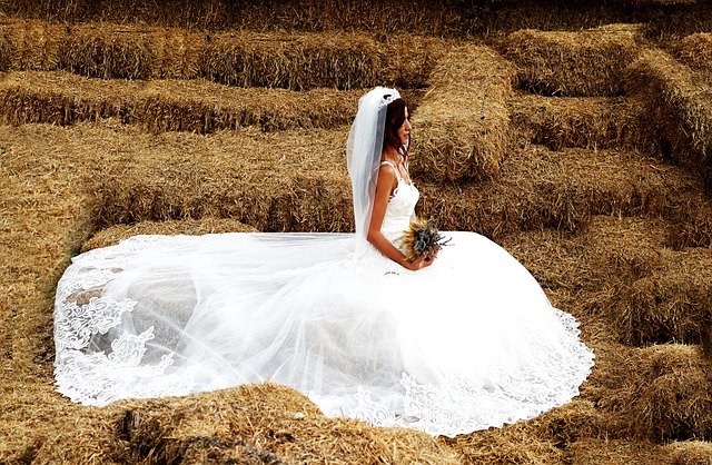 Free picture Bridal Wedding Dress Haystack -  to be edited by GIMP free image editor by OffiDocs