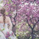 Bride in the flower garden  screen for extension Chrome web store in OffiDocs Chromium