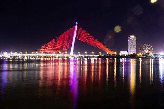 تنزيل مجاني Bridge Da Nang Vietnam Tran Thi Ly - صورة مجانية أو صورة ليتم تحريرها باستخدام محرر الصور عبر الإنترنت GIMP