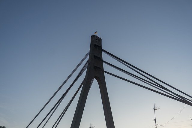 Descarga gratuita Bridge Evening Sunset - foto o imagen gratuita para editar con el editor de imágenes en línea GIMP