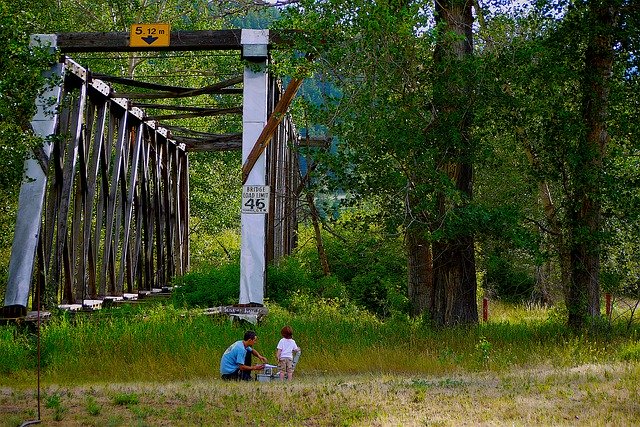 Free download Bridge Family Landscape -  free photo or picture to be edited with GIMP online image editor