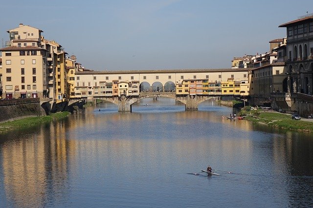 Free download Bridge Florence Arno -  free photo or picture to be edited with GIMP online image editor