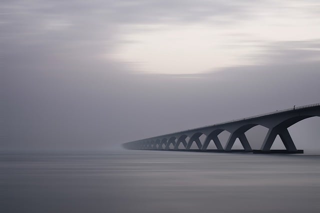 Free download bridge fog sea water landscape free picture to be edited with GIMP free online image editor