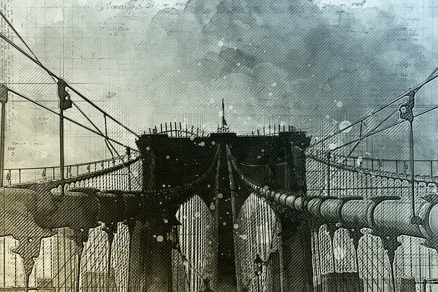 Download gratuito Bridge New York City - foto o immagine gratuita da modificare con l'editor di immagini online GIMP