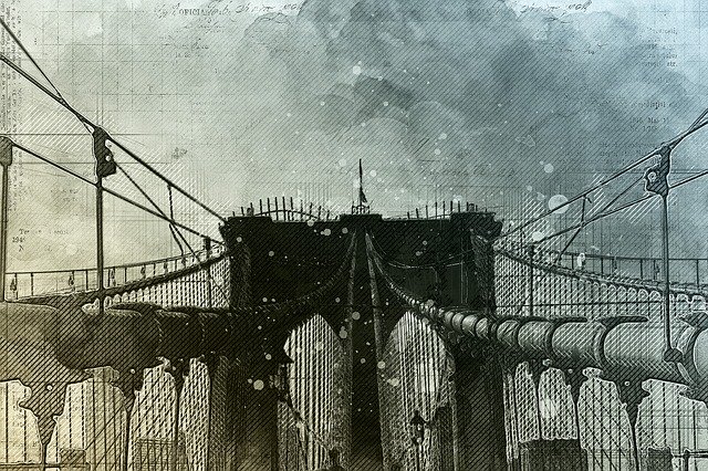 הורדה חינם Bridge New York City - תמונה או תמונה בחינם לעריכה עם עורך התמונות המקוון GIMP