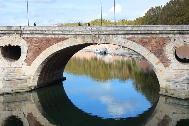 Free download bridge river city architecture old free picture to be edited with GIMP free online image editor