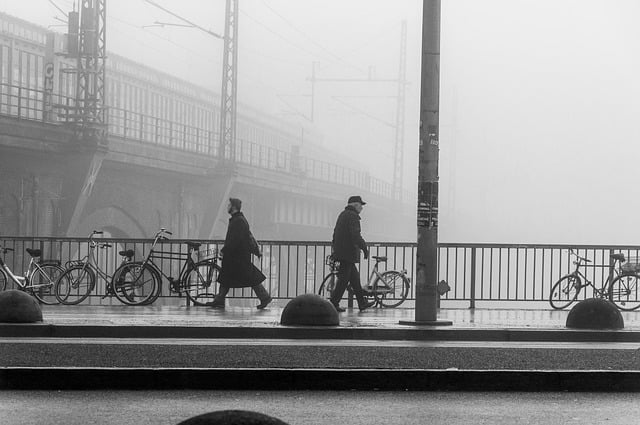 Scarica gratuitamente un'immagine gratuita di ponte stradale città nebbia tempo foschia da modificare con l'editor di immagini online gratuito GIMP