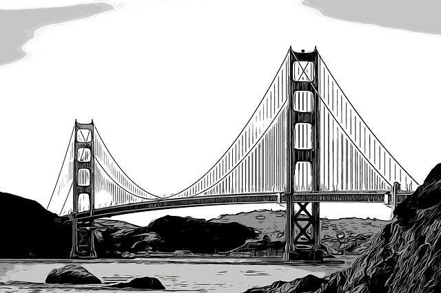 Unduh gratis Bridge Sea Architecture - ilustrasi gratis untuk diedit dengan editor gambar online gratis GIMP