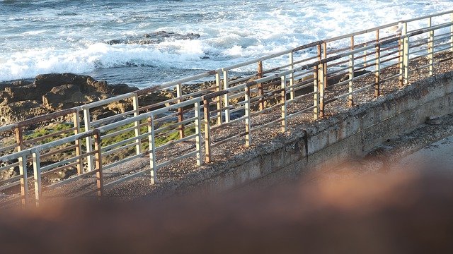 Free download bridge sea la jolla water ocean free picture to be edited with GIMP free online image editor
