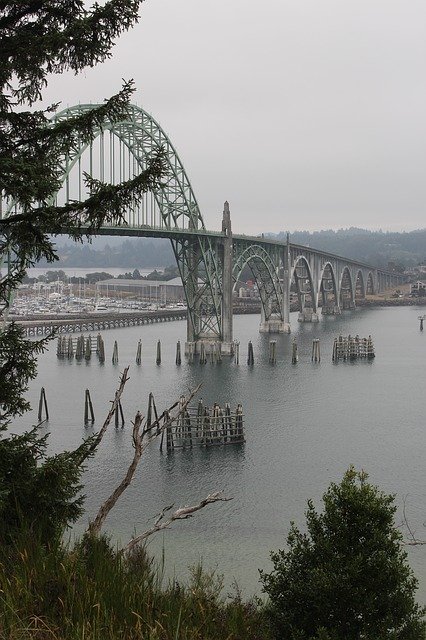 Free download Bridge Skyline River -  free photo or picture to be edited with GIMP online image editor