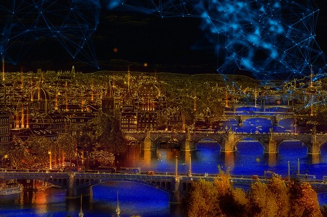 Descarga gratuita Bridges Prague Chequia - ilustración gratuita para ser editada con GIMP editor de imágenes en línea gratuito