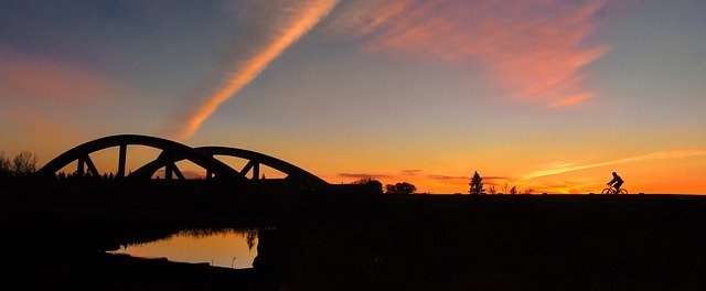 Free download Bridge Sunset -  free photo or picture to be edited with GIMP online image editor