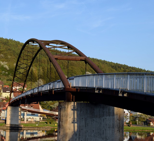 Free download bridge sunset bridge arch dusk free picture to be edited with GIMP free online image editor