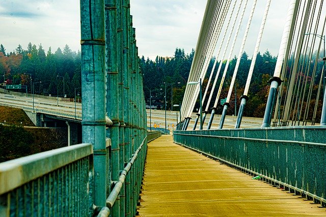 Free download Bridge Walkway Suspension -  free photo or picture to be edited with GIMP online image editor
