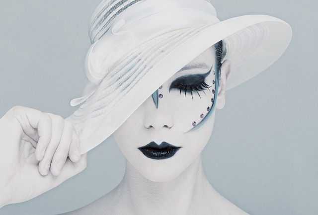 Free download brim hat black lips close up pale free picture to be edited with GIMP free online image editor