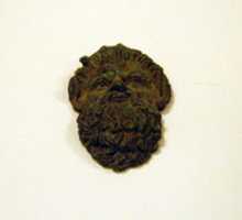 Free download Bronze handle attachment in the form of a satyr mask free photo or picture to be edited with GIMP online image editor
