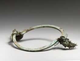 Free download Bronze handle of a situla (pail) with Silenos head attachment and lion head mouthpiece free photo or picture to be edited with GIMP online image editor