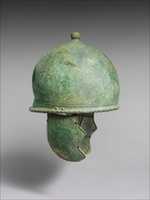Free download Bronze jockey-type helmet with cheek-guards free photo or picture to be edited with GIMP online image editor