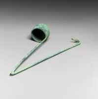 Free download Bronze kyathos (ladle) terminating in a ducks head free photo or picture to be edited with GIMP online image editor