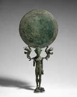 Free download Bronze mirror with a support in the form of a nude girl free photo or picture to be edited with GIMP online image editor
