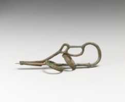 Free download Bronze serpentine-type fibula (safety pin) with two rings free photo or picture to be edited with GIMP online image editor