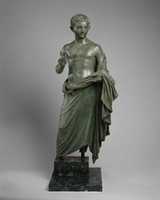 Free download Bronze statue of an aristocratic boy free photo or picture to be edited with GIMP online image editor