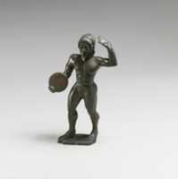 Free download Bronze statuette of a diskos thrower free photo or picture to be edited with GIMP online image editor