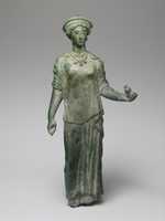 Free download Bronze statuette of a female votary free photo or picture to be edited with GIMP online image editor