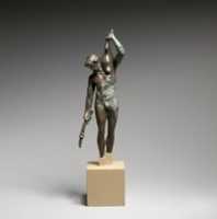 Free download Bronze statuette of a satyr with a torch and wineskin free photo or picture to be edited with GIMP online image editor