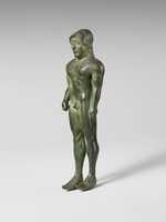 Free download Bronze statuette of a youth free photo or picture to be edited with GIMP online image editor