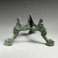 Free download Bronze tripod base for a thymiaterion (incense burner) free photo or picture to be edited with GIMP online image editor