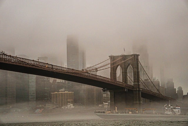 Free download brooklynbridge fog brooklyn bridge free picture to be edited with GIMP free online image editor