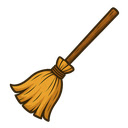 Broom Cursor  screen for extension Chrome web store in OffiDocs Chromium