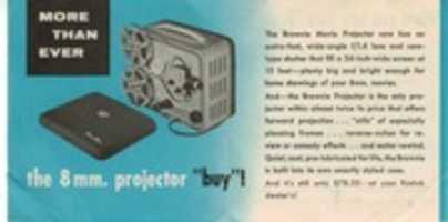 Free download Brownie Movie Projector Ad free photo or picture to be edited with GIMP online image editor
