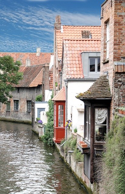 Ücretsiz indir Bruges Kanalı Romantik ücretsiz fotoğraf şablonu, GIMP çevrimiçi resim düzenleyici ile düzenlenebilir